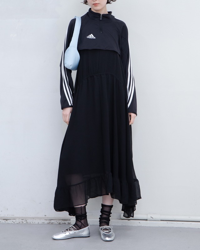 2000s adidas - cropped jersey jumper