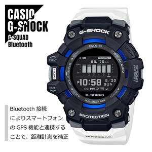 CASIO カシオ G-SHOCK Gショック G-SQUAD Gスクワッド スマートフォンリンク Bluetooth通信 GBD-100-1A7 腕時計 メンズ