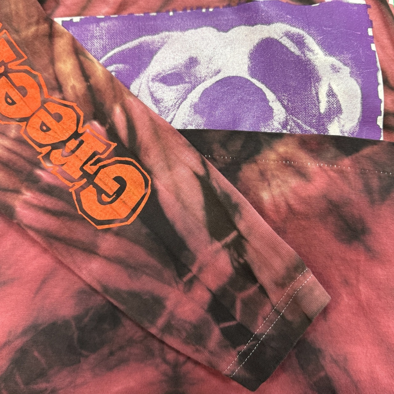 【GREEN DAY】グリーンデイ "DOOKIE DOG" 90's Vintage タイダイ ロングスリーブTシャツ