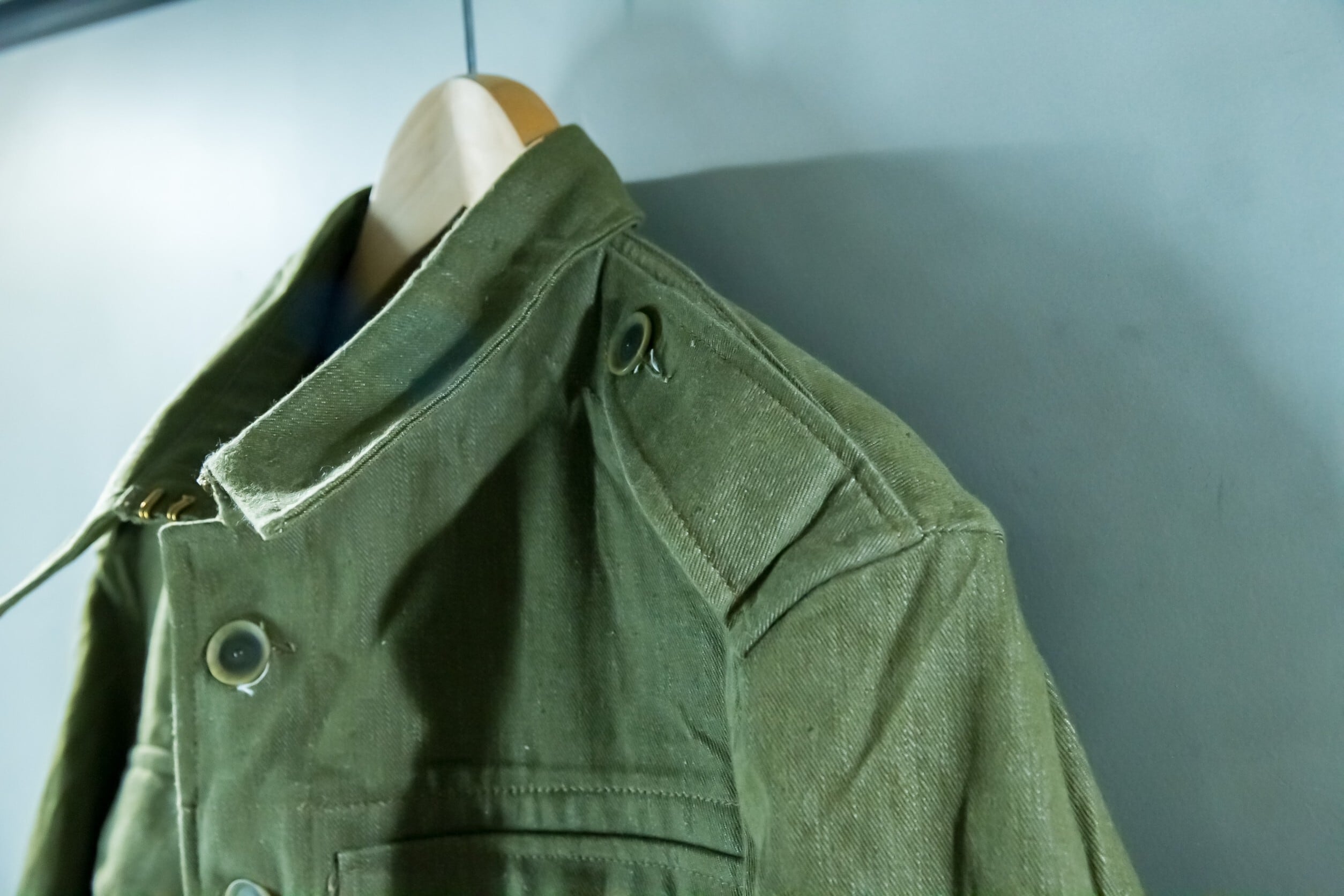 イギリス軍 50年代VINTAGEグリーンデニムジャケット DEADSTOCK