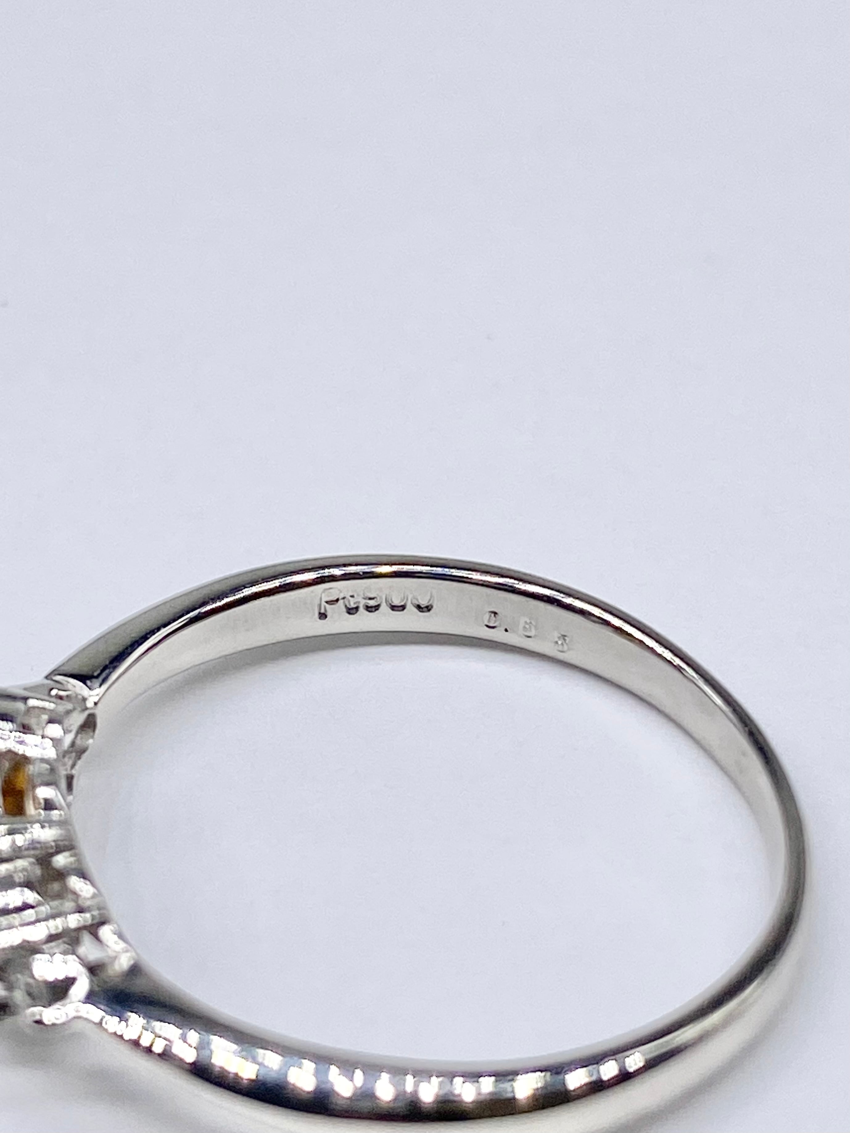 スペサルティンガーネット 0.66ct / ダイヤモンド 計0.16ct スペサルティンガーネット 0.66ct / ダイヤモンド 計0.16ct