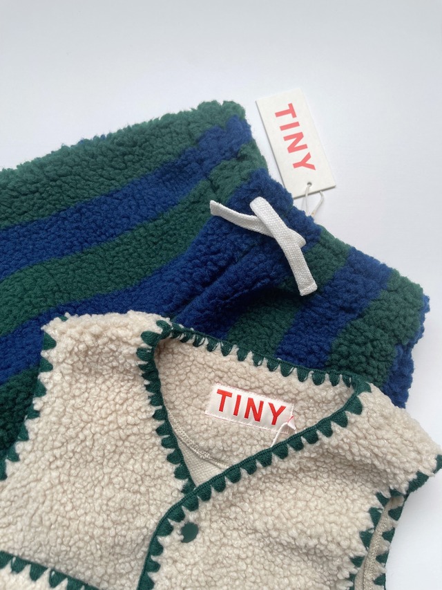 《即納》TINY COTTONS / STRIPES SHERPA SWEATPANT