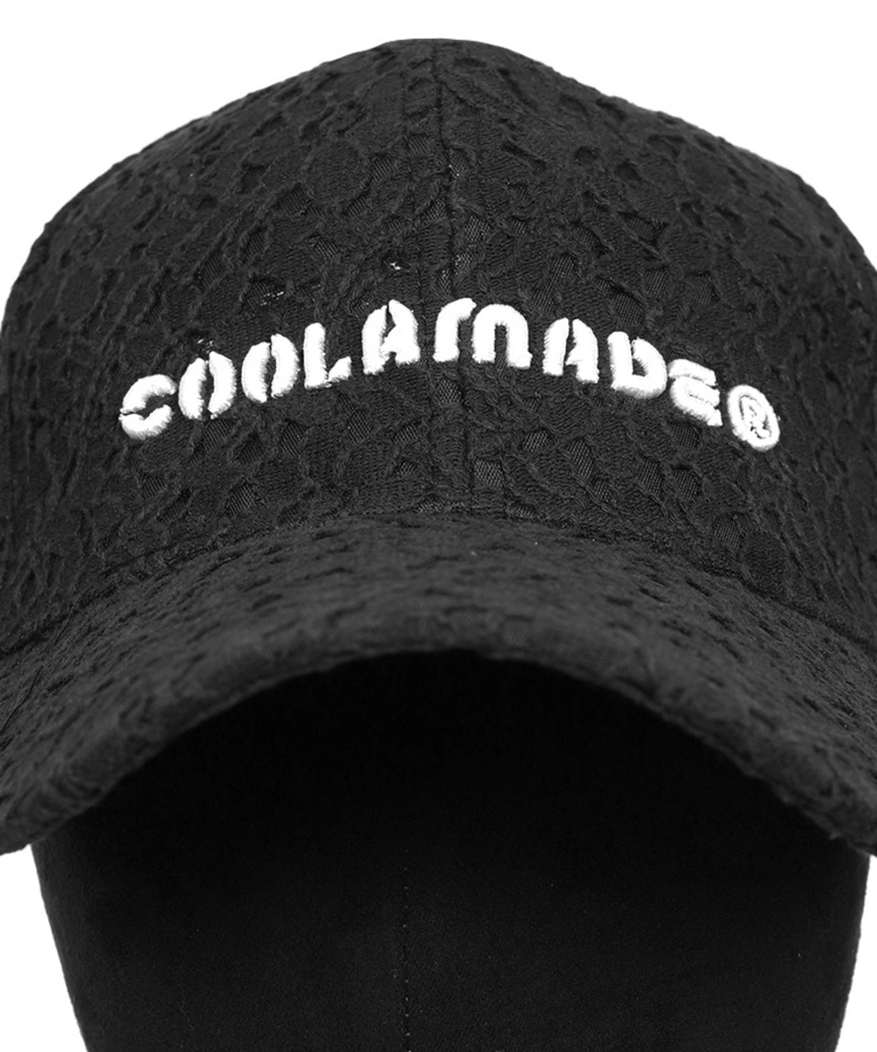 COOLA MADE® 3D エンブロイダリーレースCAP (BLACK)　CQ-48531