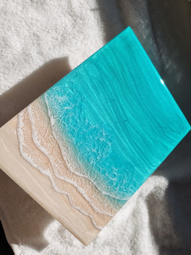 198.オーシャンレジンアート アートパネル