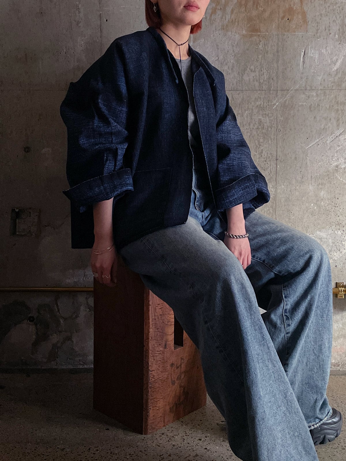 タイ Lua族の手織り布ジャケット iroiro orioriの春 iroiroの布