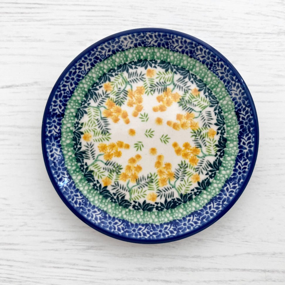 ポーランド食器 16cmプレート 花 ミモザ ツェラミカ アルティスティ