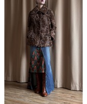 classic brown real fur jacket-5046-10