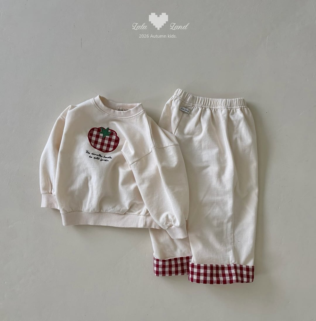 送料無料【予約】/ kidsチェック配色パンツ /lalaland