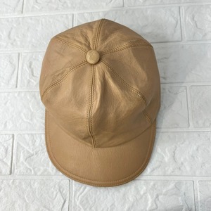 イタリア製 レザーキャップ ユニセックス