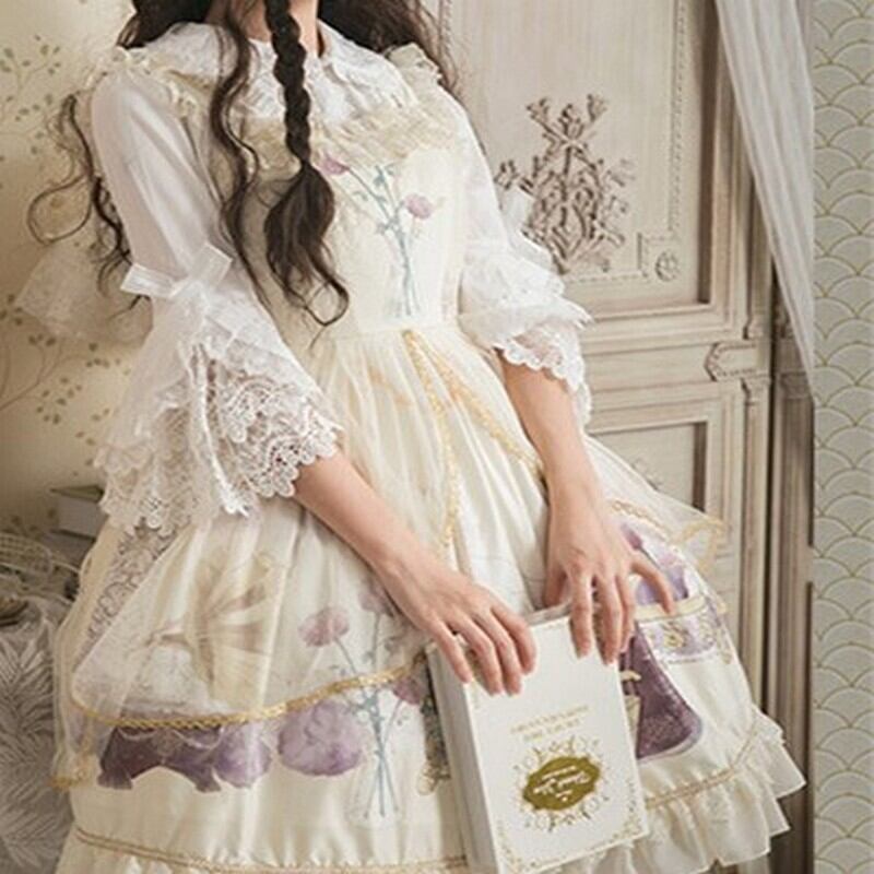 M0369 ワンピース ロリータ ジャンパースカート ゴスロリ ゴシック うさぎ レトロ ゆめかわいい White Magicspice M0369 ワンピース ロリータ ジャンパースカート ゴスロリ ゴシック うさぎ レトロ ゆめかわいい White Magicspice
