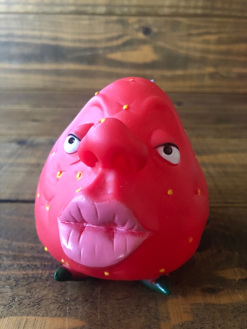 VEGETABLE DOG TOY(strawberry)/イチゴ 苺 ドッグトイ 90's ピーピー