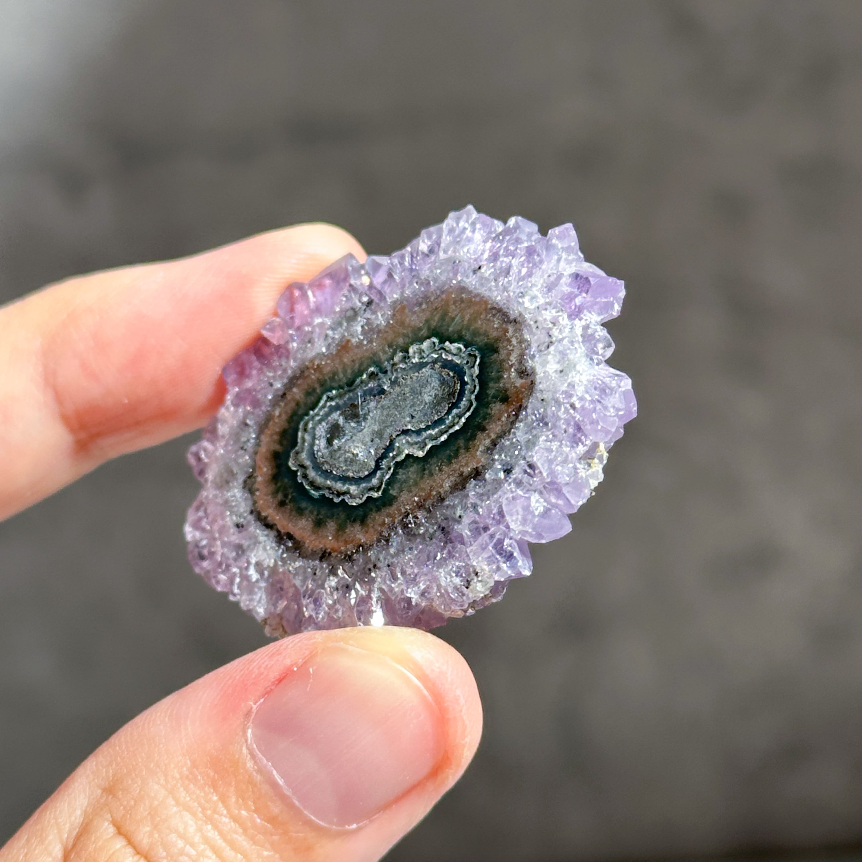 フラワーアメジスト スライス71◇ Flower Amethyst ◇天然石・鉱物