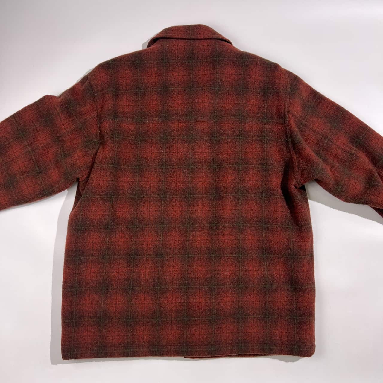 Crocodile クロコダイル チェック 中綿 ウール CPOジャケット M/レッド系 メンズ