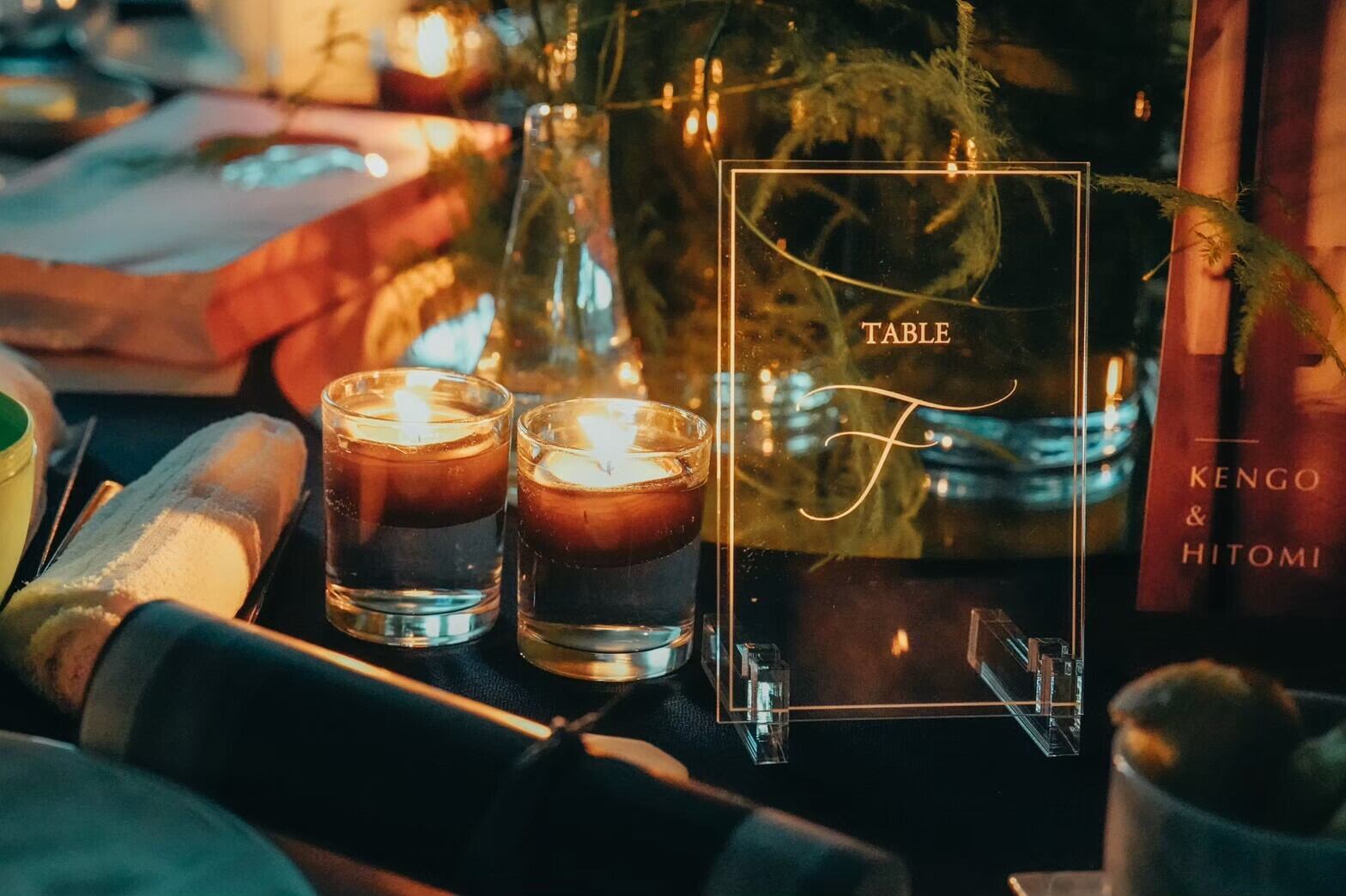 クリアボード / テーブルナンバー 席札 アルファベット | AmmyMade