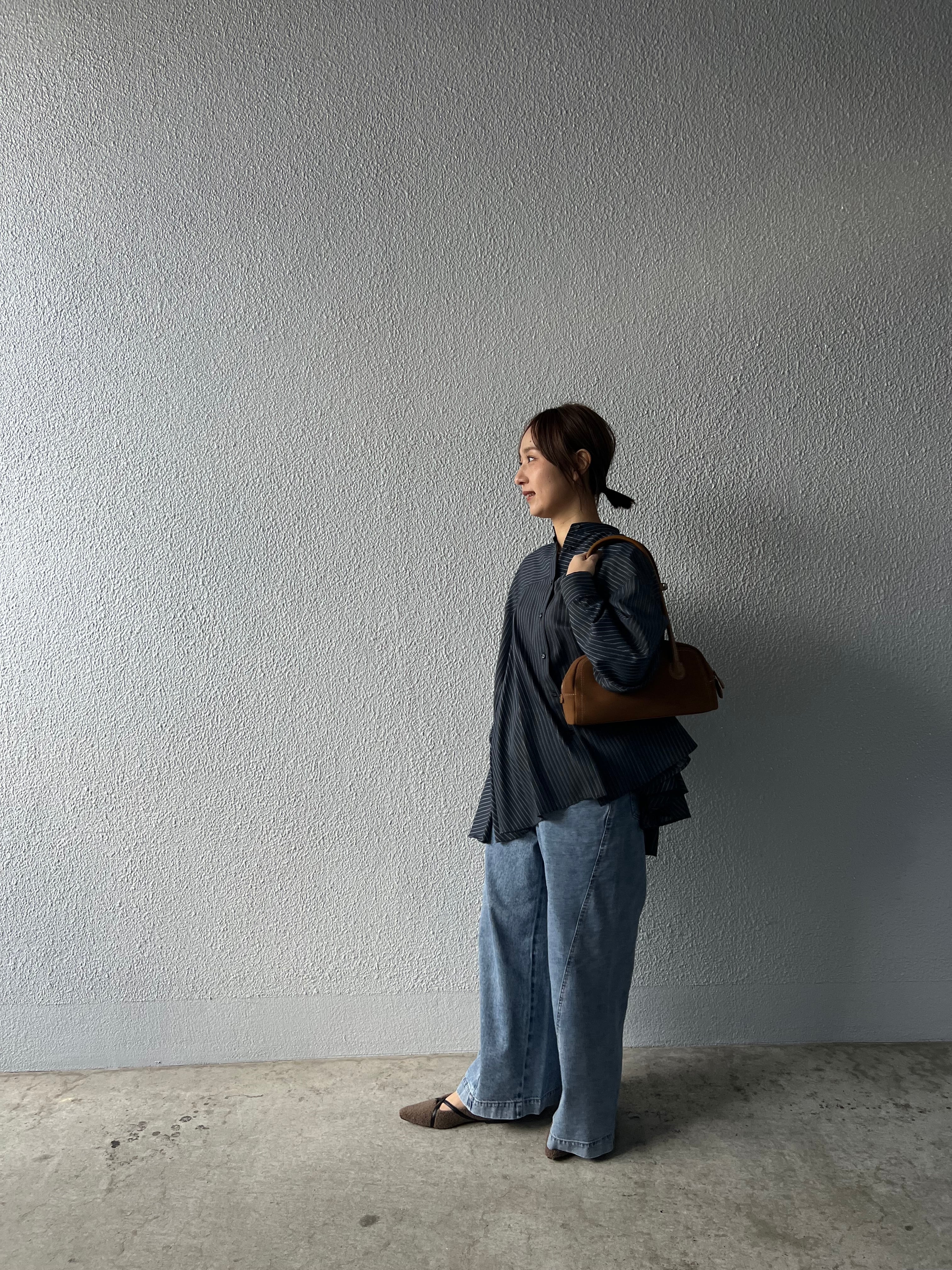 【PASSIONE】イージーワイドデニムパンツ　616617