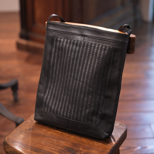 forme(フォルメ) "PANEL TOTE" Large -Black×Black-