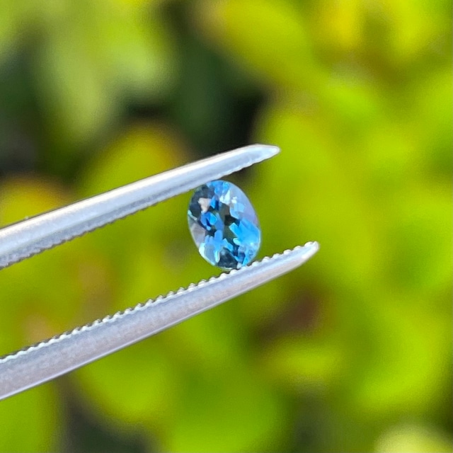 タトゥー鉱山産 アクアマリン オーバル 約4x3mm, 0.15ct