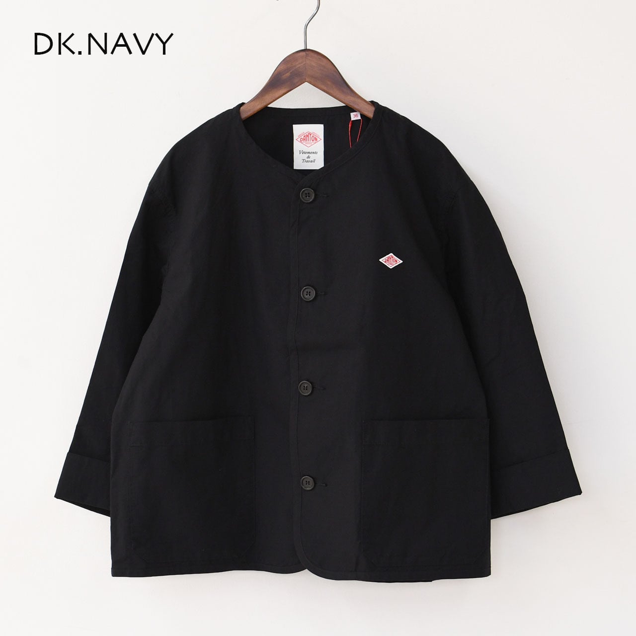 DANTON [ダントン] W DOWNPROOF COLLARLESS SHORT JACKET [DT-A0473CFD