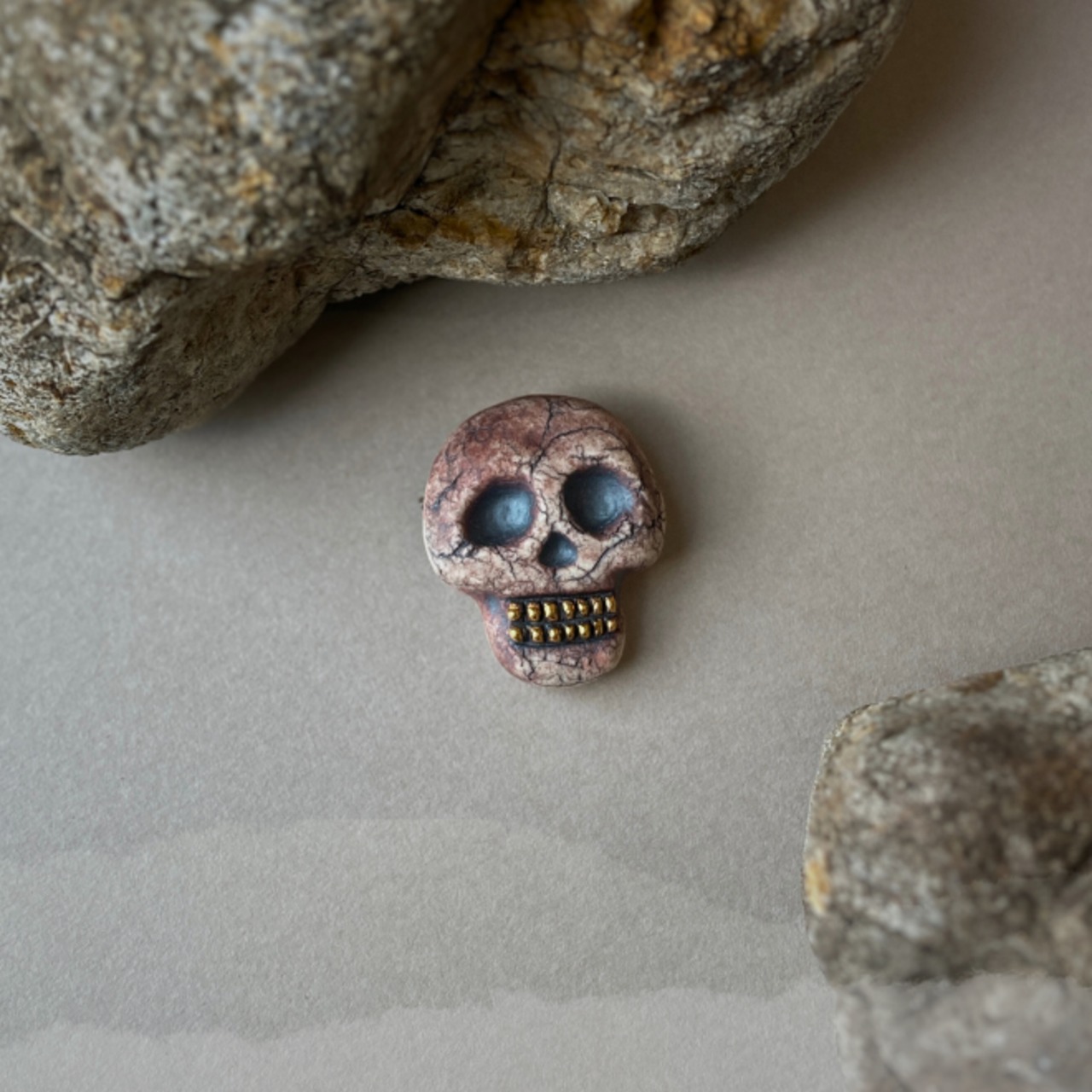 骸骨 オペラ　ブローチ