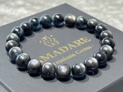 No.1940 ブラックスターアクアマリンブレスレット