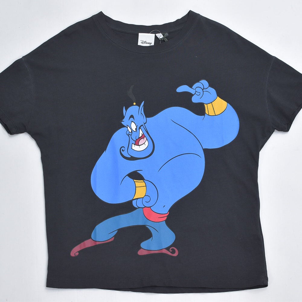 ディズニー アラジン ジーニー　tシャツ ヴィンテージ レア ムービーT 映画T Disney & KIABI ディズニー 映画 アラジン ジーニー プリント