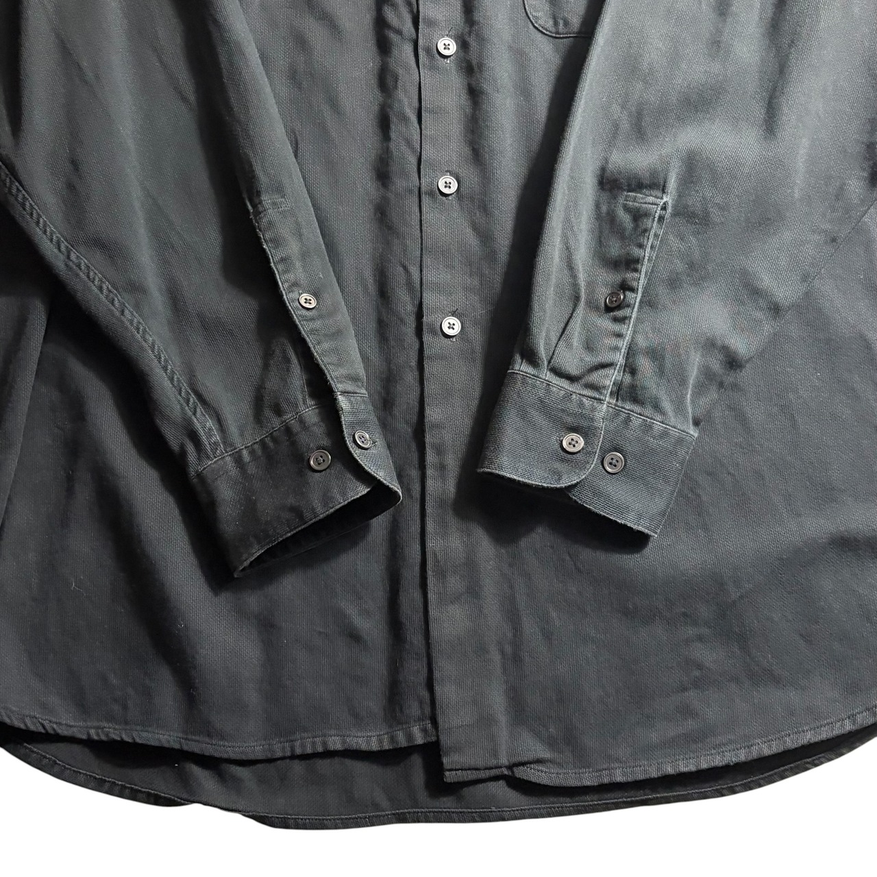 PERRY ELLIS black cotton shirt