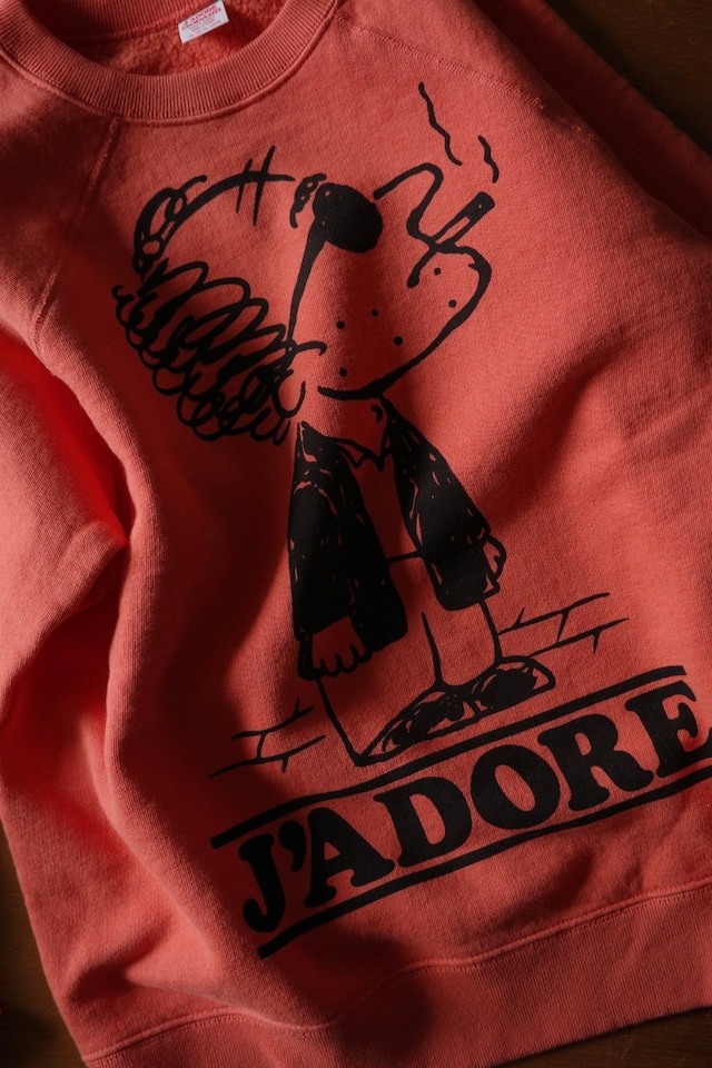 Godard / 1960s style print sweat (orange)