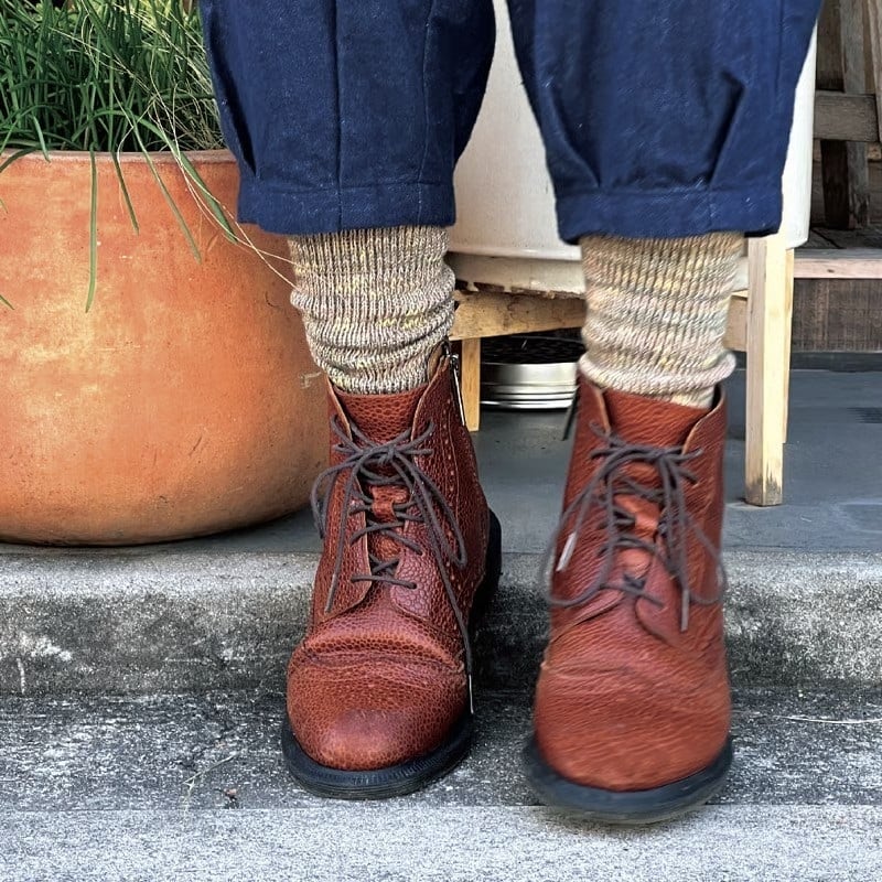 クネクネくつ下　色あわせwoolくつ下