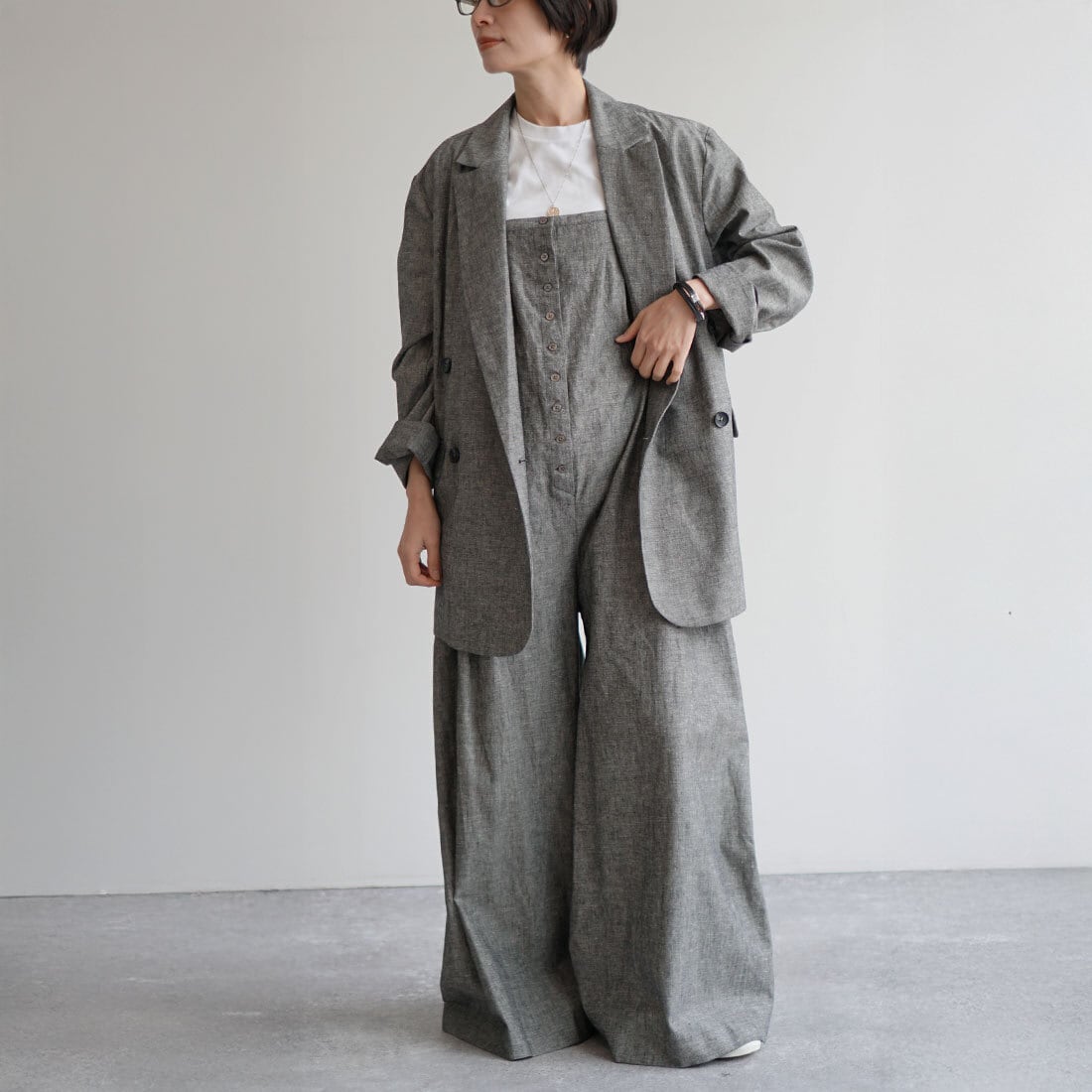 麻混ライトジャケット | FASHFREN/ファッシュフレン