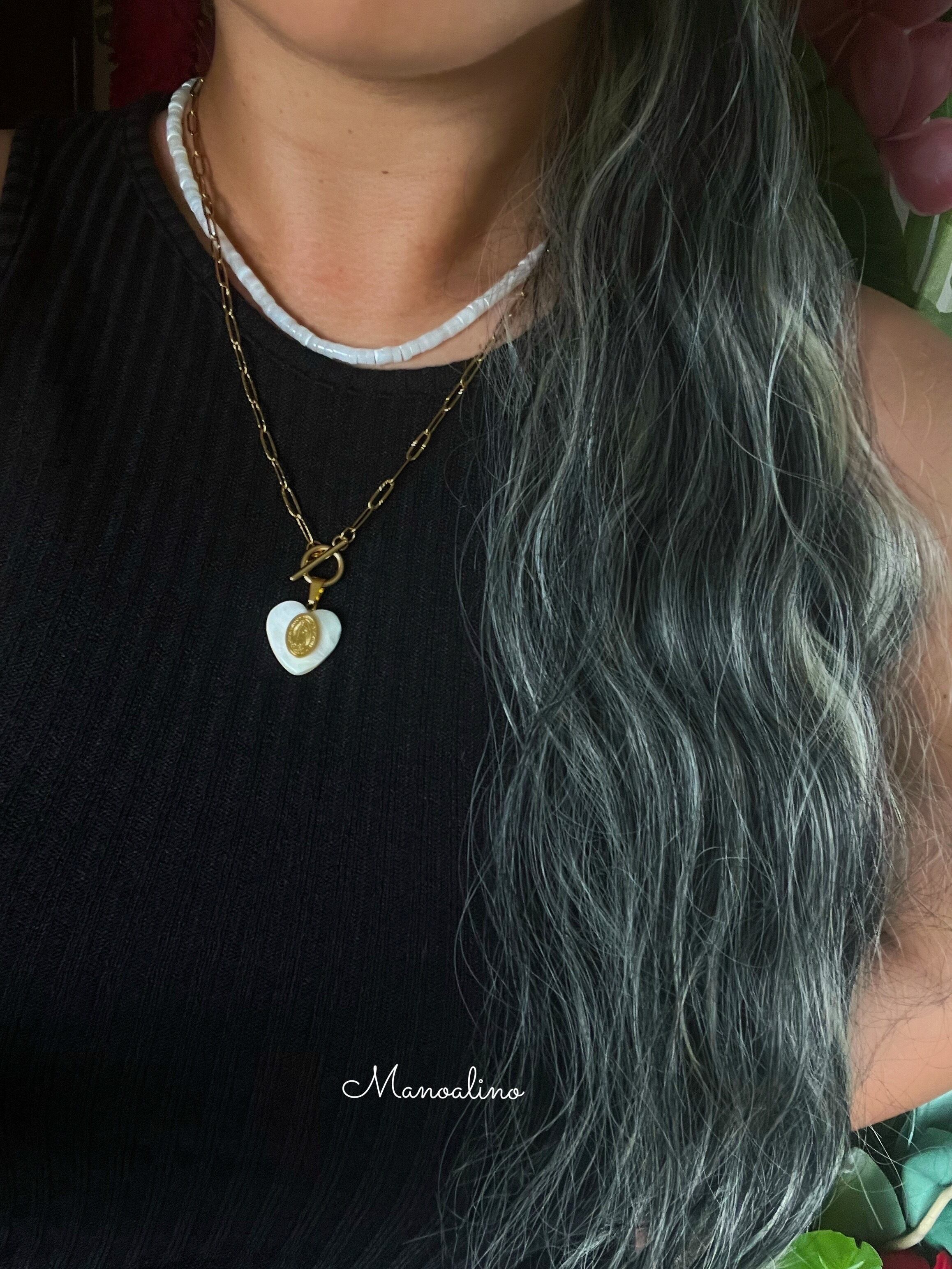 MARIA ×Heart shellnecklace(マリア不思議のメダイ×ハートシェル