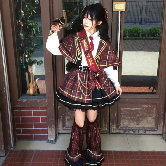 アイドルチェック柄衣装  セットアップ ライブ コンカフェ衣装