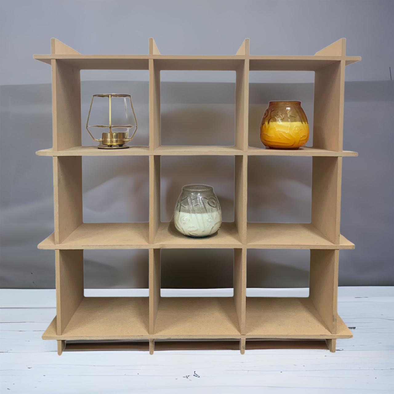 パズルボード オープンラック 組み立て式 収納棚 diy MDF-P-04 パズルボード オープンラック 組み立て式 収納棚 diy MDF-P-04