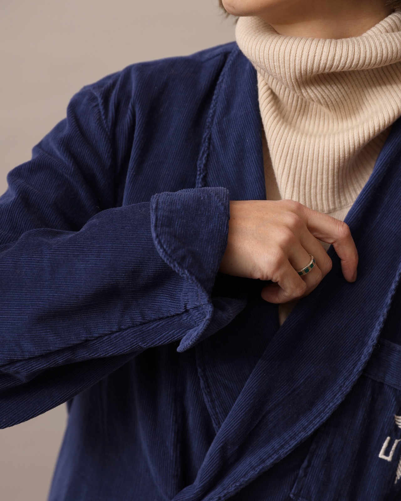 1950's Military / Corduroy Gown
