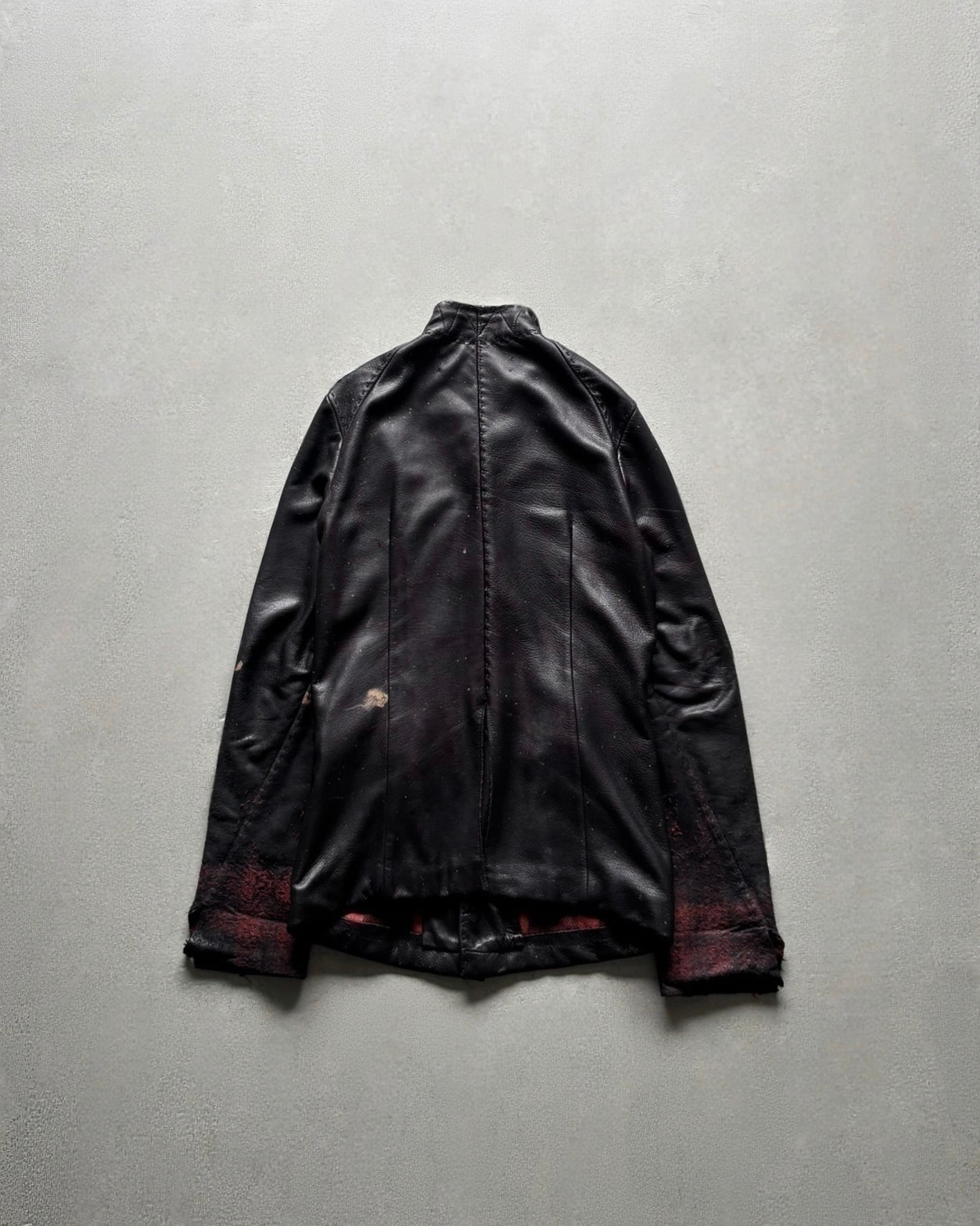 F/W2008 Yohan Serfaty - frayed hem deerskin leather jacket | lev