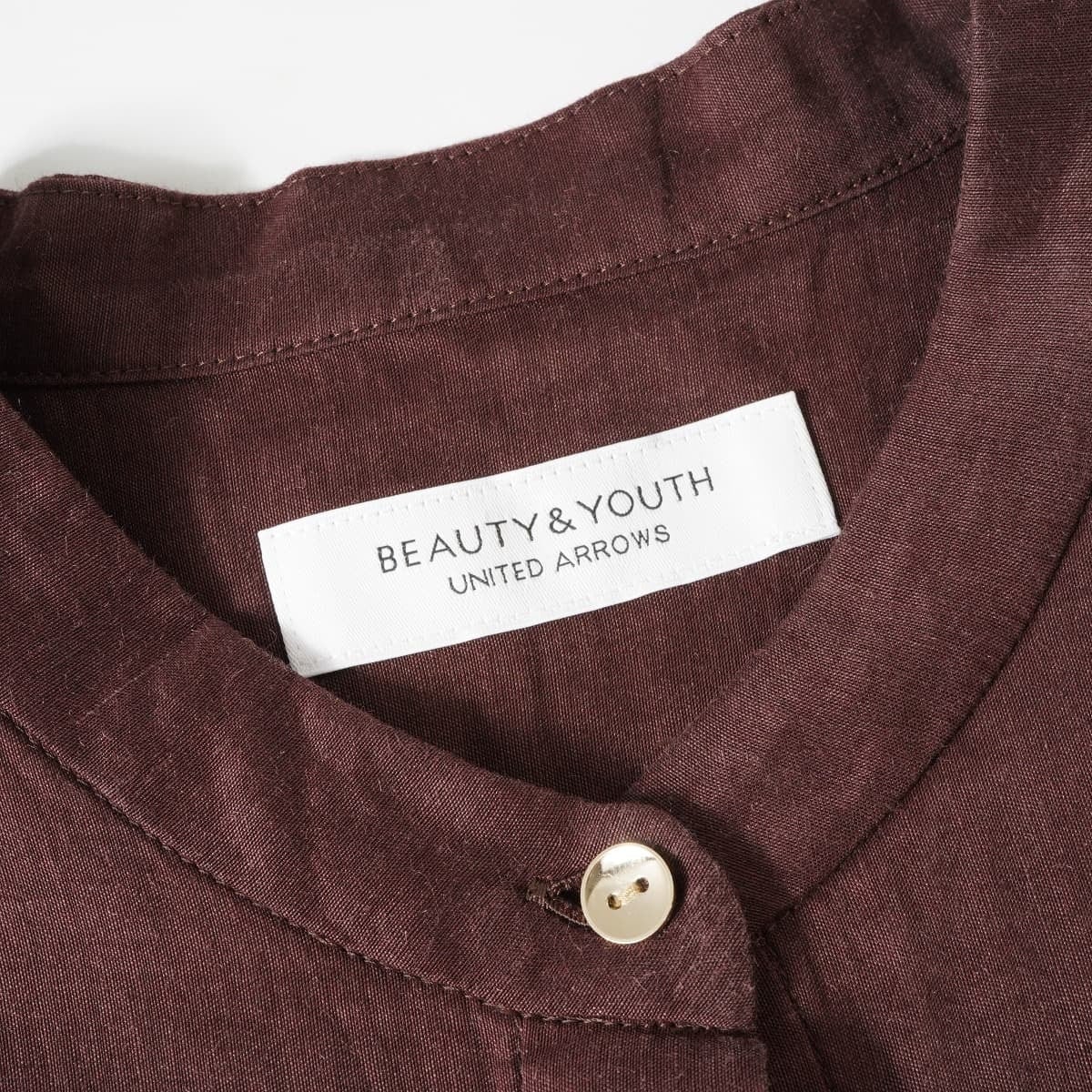 BEAUTY and YOUTH UNITED ARROWS ビューティーアンドユース ユナイテッドアローズ  ギャザードローストリングノースリーブワンピース リネン ロング ノーカラー | 「フクル」ファッションブランドユーズドセレクトショップ powered  by BASE