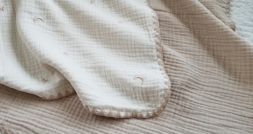 ★即納★6重ガーゼブランケット《月と星》