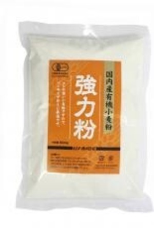 国内産有機小麦粉・強力粉 ５００ｇ　ムソー