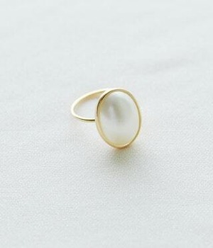 19033-Mabe Pearl Ring-Oval-11号