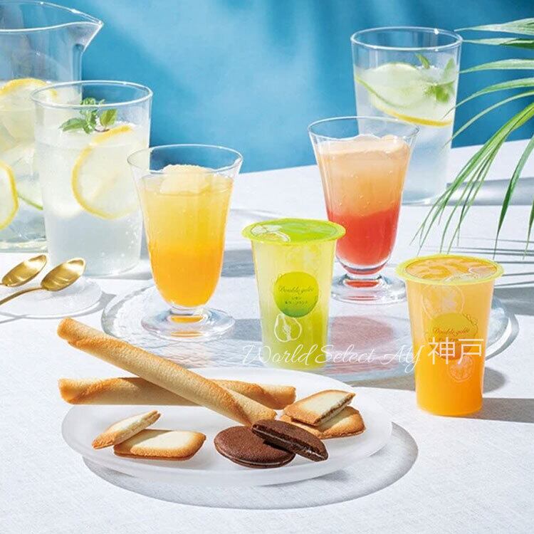 No.Ｃ230 楽しいモゥモゥスイーツセット　(全てテーブルと接着済み) 送料無料】YOKUMOKU ヨックモック ドゥーブル ジュレ アソート 8種28個