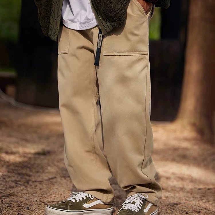 ワイドストレートカジュアルパンツ 2color PP1181