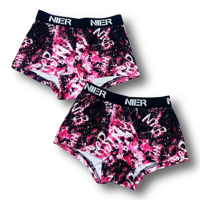 LADIES BOXER SHORTS【PINK CRASH】