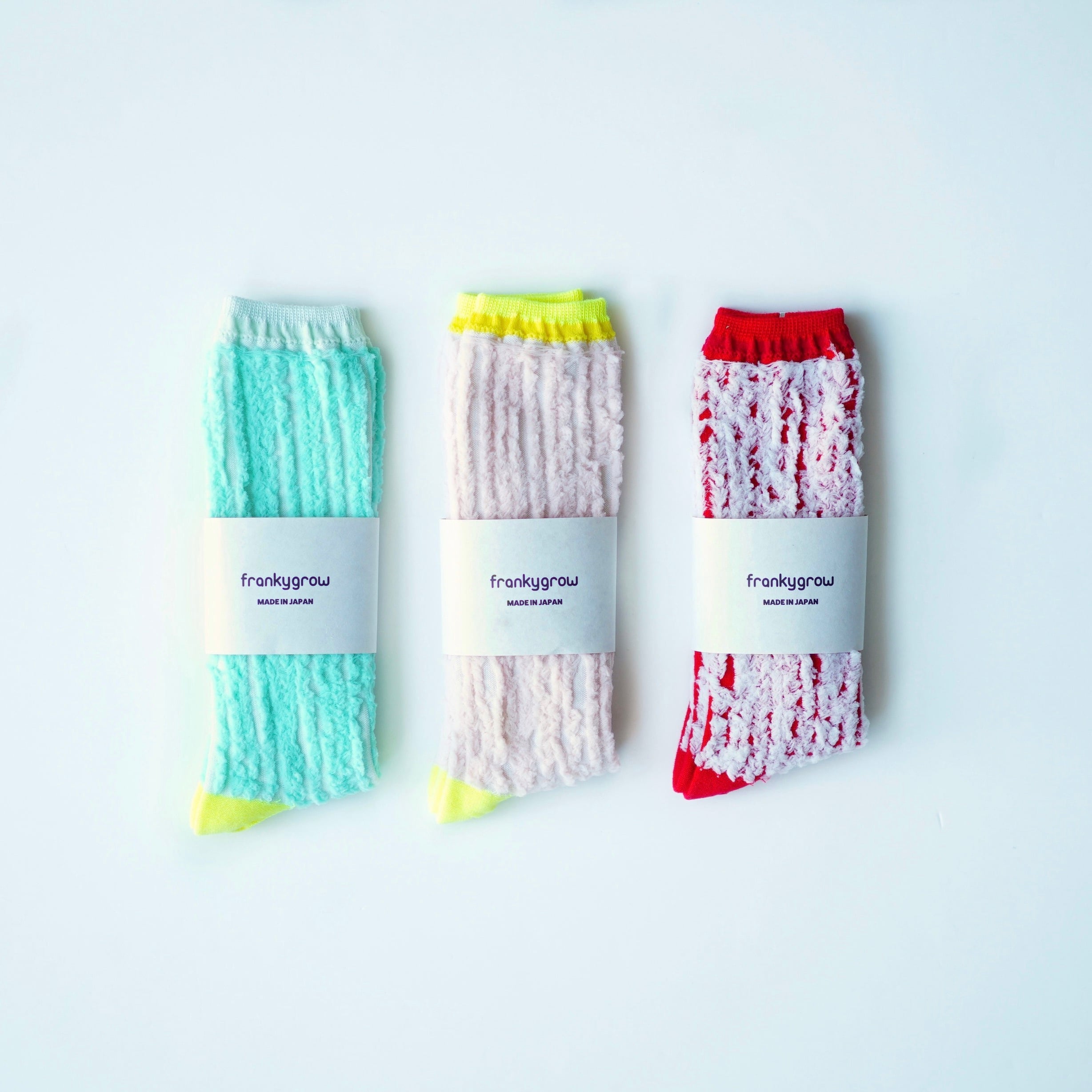 franky grow 23SS / THREE-D LINE SOCKS / 靴下 / 3色 / size S, M, L  