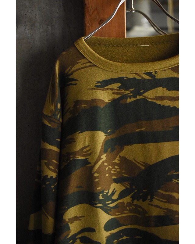 OK／Greek military sweat cut sew shirt