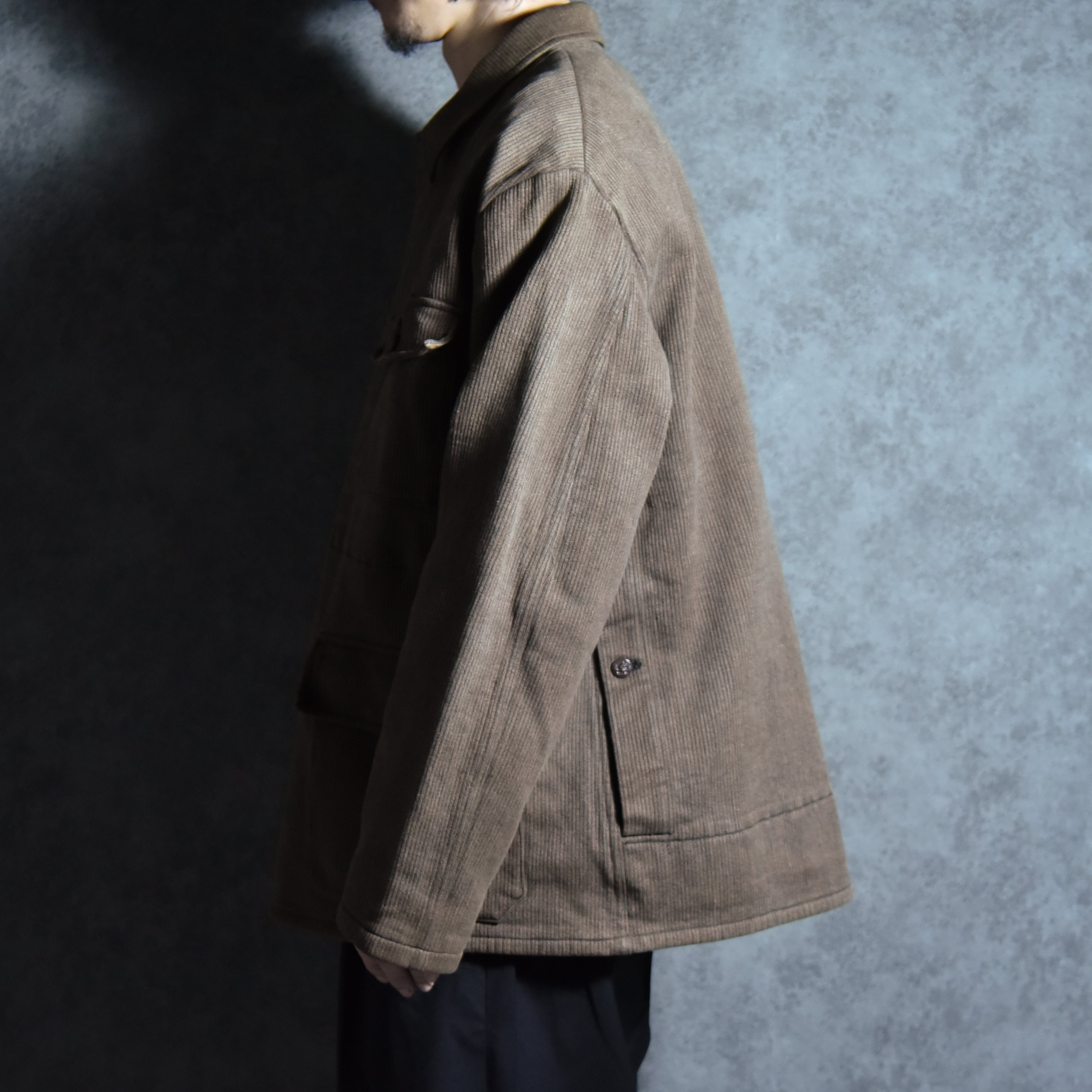 50s Le Mont Saint Michel French Vintage Hunting Pique Jacket With