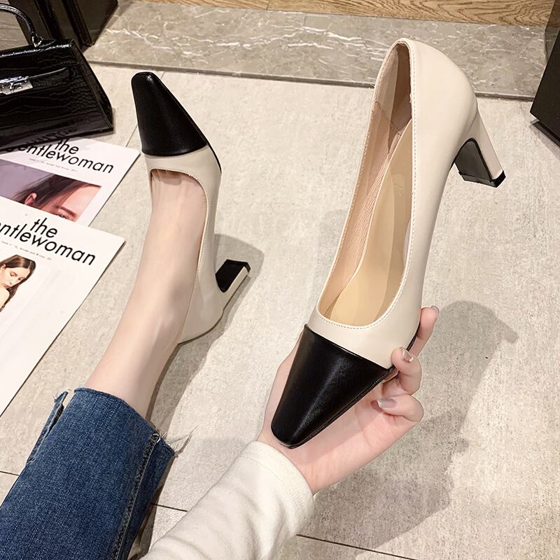 スプリングレッドヒール 靴 シューズ ハイヒール 春物 スクウェア 部族の婦人靴28265907972