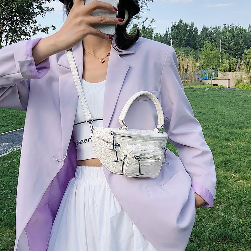 バッグ女性のバッグ2020夏のワイルドで多目的なメッセンジャーバッグアレクサンダーネット赤いファッションチェストバッグウエストバッグの新しい波 Tiancai_Wing_Bag7111031