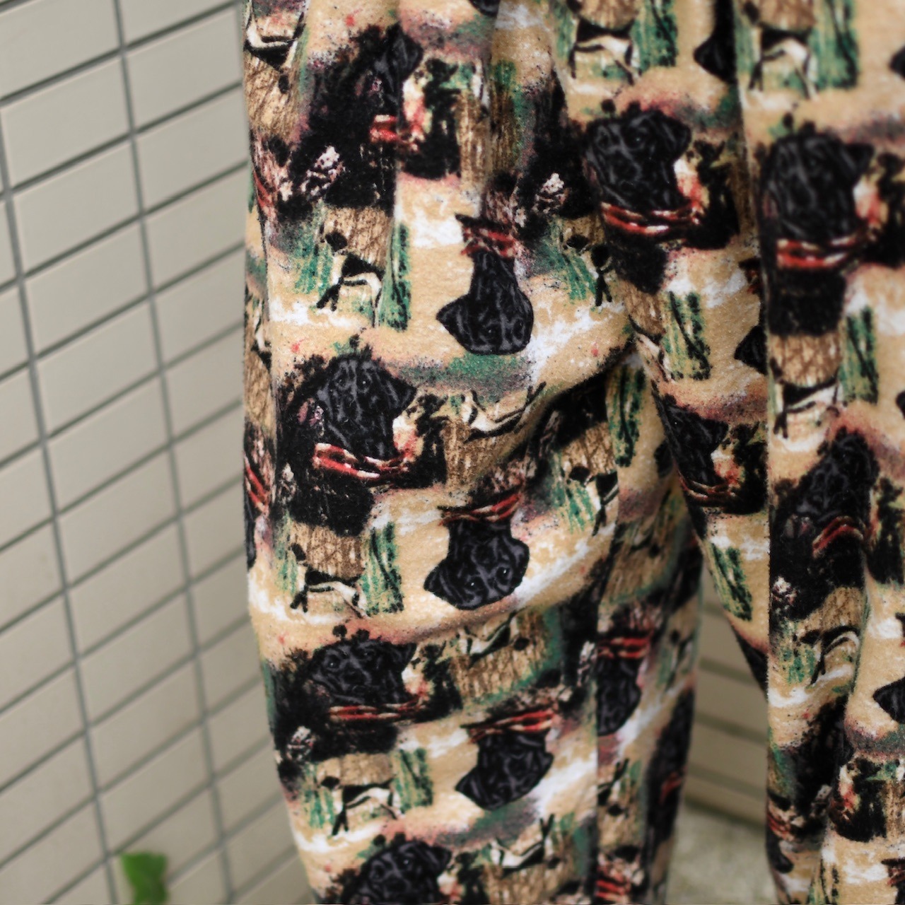 Labrador Retriever pattern wide easy pants
