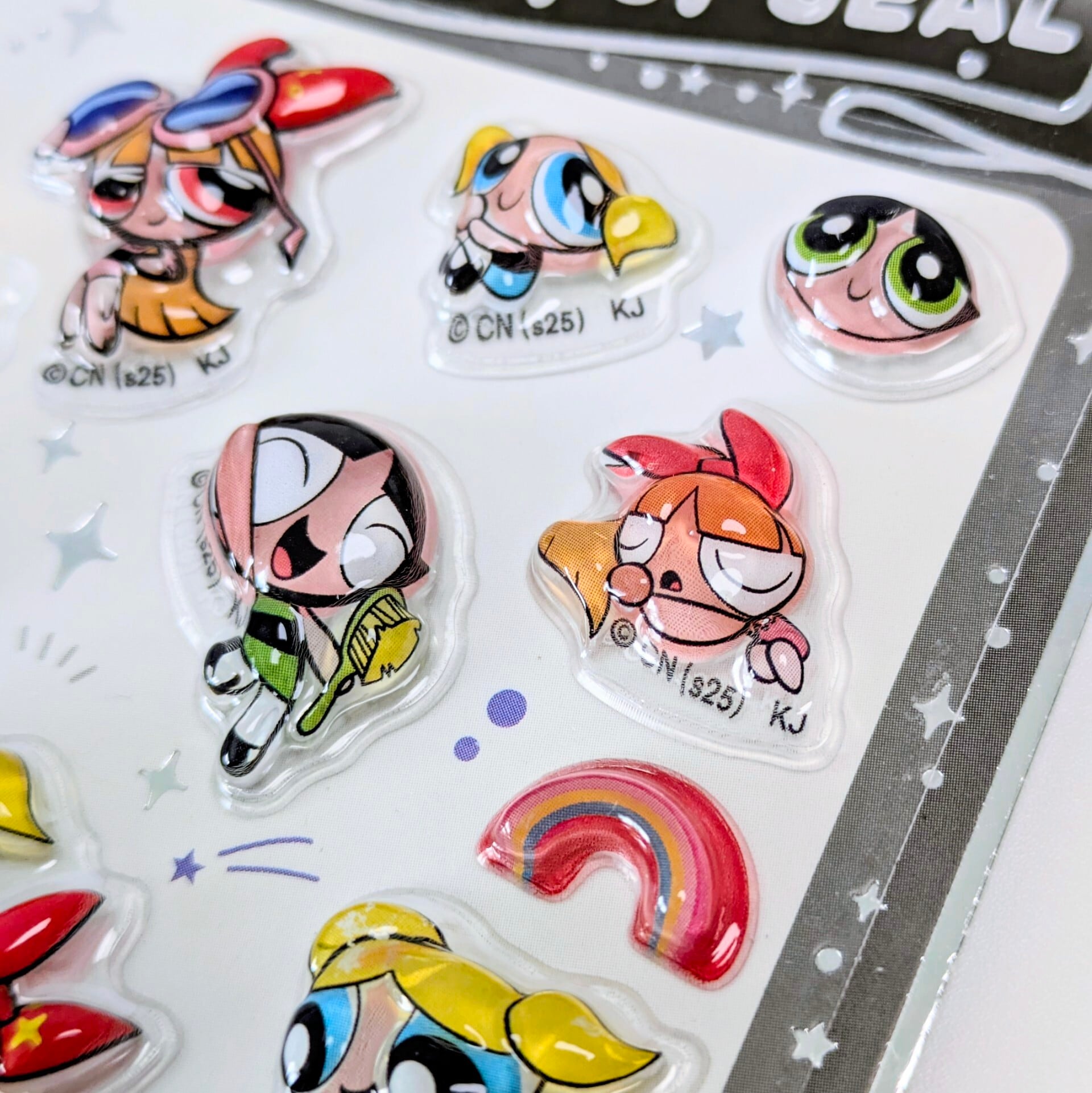 送料無料!【 The Powerpuff Girls / パワーパフガールズ 】ぷくぷくシール / STICKER(ステッカー) / 立体ステッカー 〚アメリカン雑貨 アメトイ〛