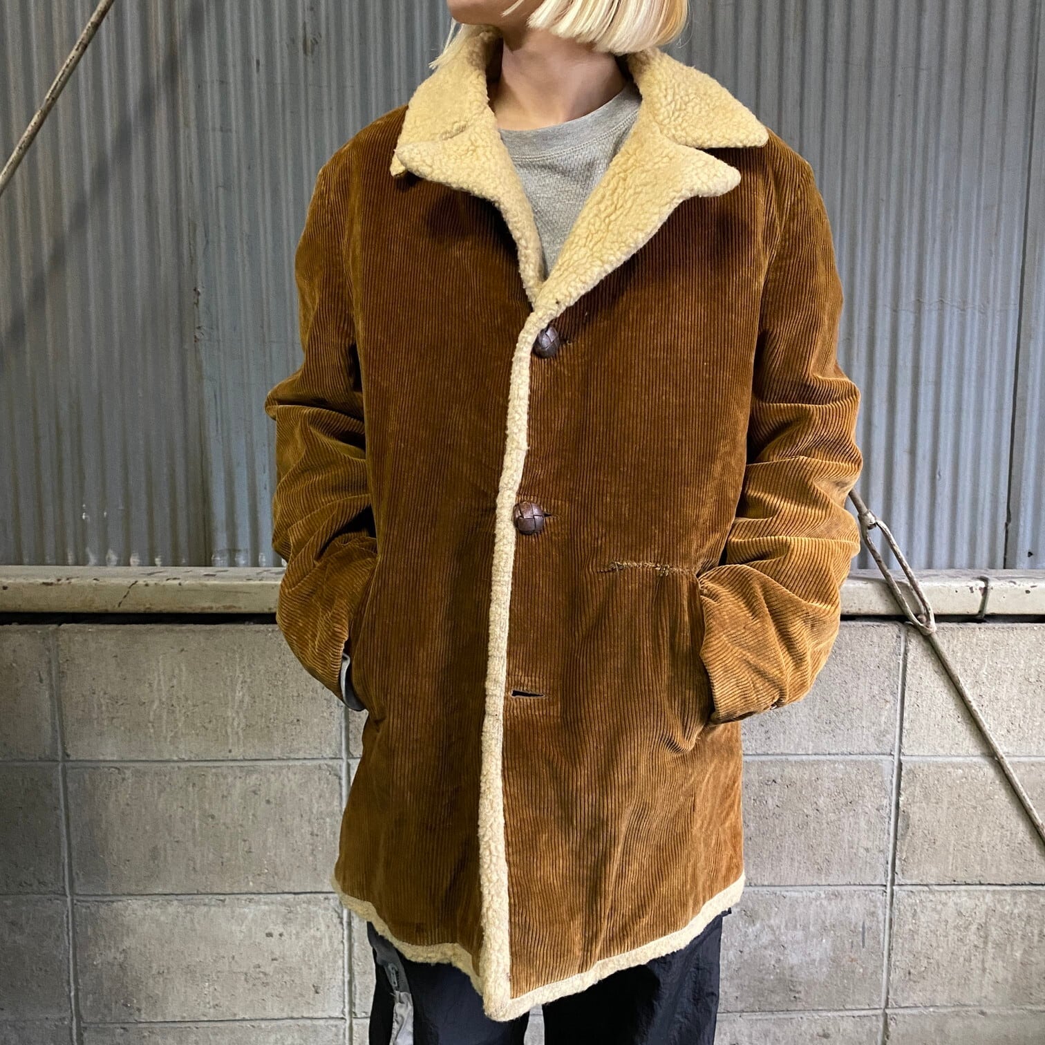 70s vintage   USA製 corduroy jacket L相当