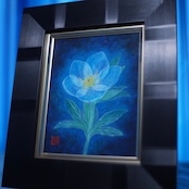 「Blooming in blue」—原画 by 寺本悠里子
